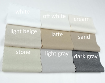 Faux Linen Fabric Samples For Curtain  , Fabric swatch, 1 order = 10 Samples