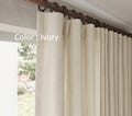 Extra Wide Heavy Linen Curtains for living room bedroom, Wide Linen Custom Size Drapery panels, Grommet, Rod pocket, Back Tab Hanging Option