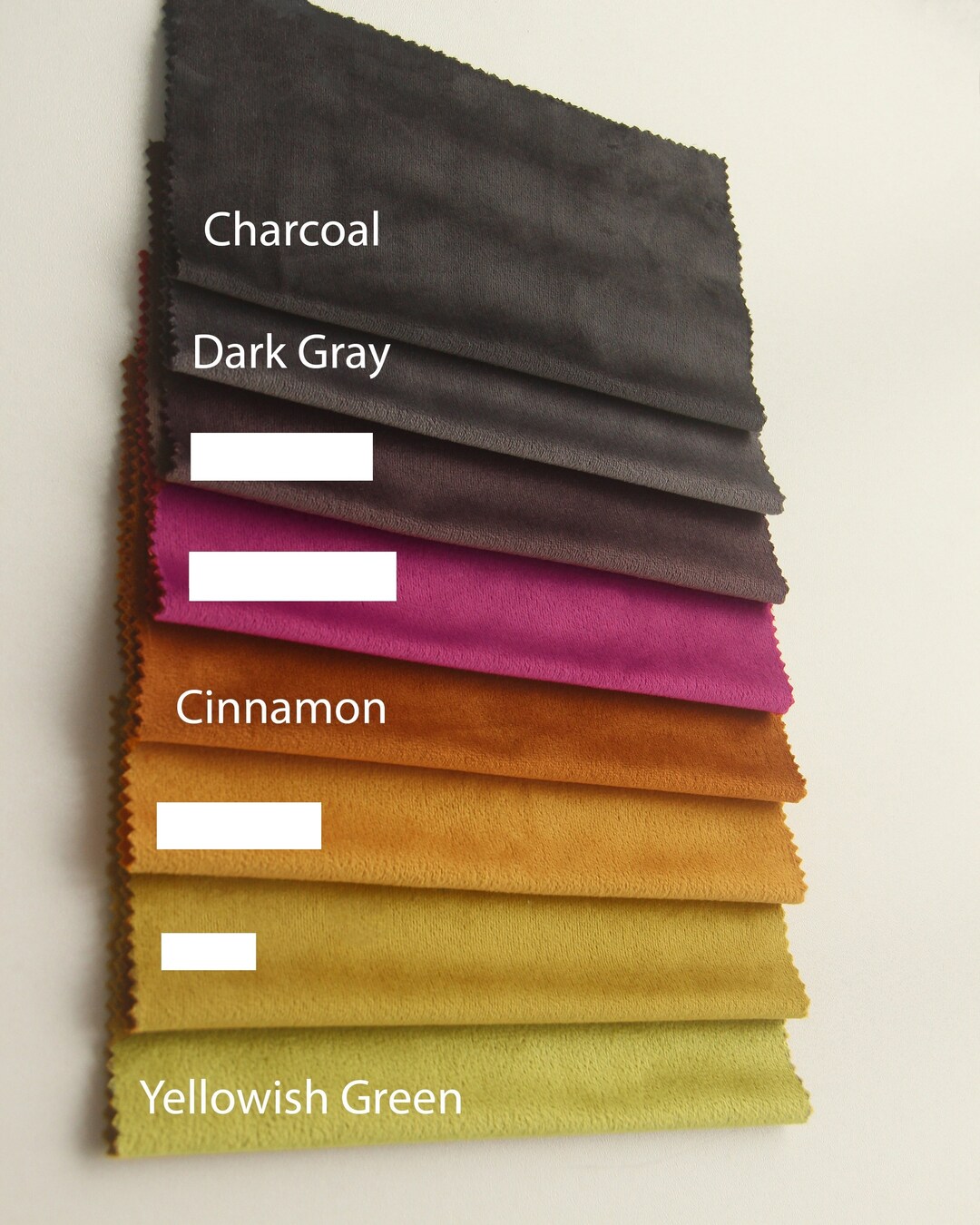 Velvet Curtain Fabric Samples for Curtain , Fabric Swatch, 27 Colors. 1 Order 10 Samples Etsy