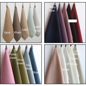 Faux Linen Fabric Samples For Curtain  , Fabric swatch, 1 order = 10 Samples