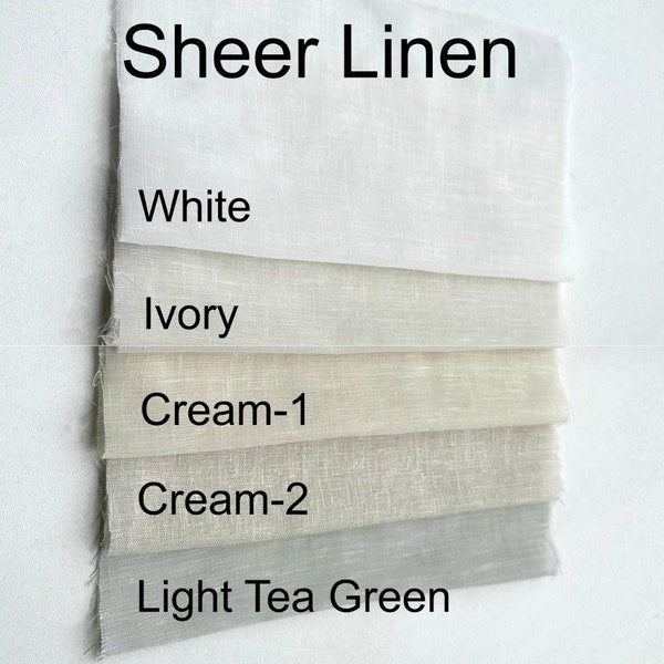 Sheer Linen Fabric Samples For Curtain  , Fabric swatch