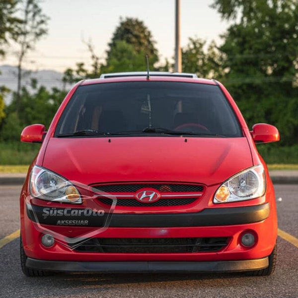 For Hyundai Getz 2002–2011 Astra H Lip Front Bumper Lower Spoiler Euro Spoiler Lip Universal Lip 2 Pcs Matt Black