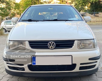 Voor Vw Polo Mk3 1994-2003 6N Astra H Lip Voorbumper Lagere Spoiler Euro Spoiler Lip Universele Lip 2 Stuks Mat Zwart