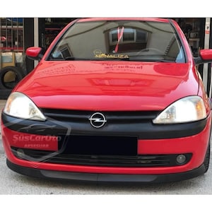 Pour Opel Corsa C 2000-2006 Astra H lèvre pare-chocs avant becquet inférieur Euro Spoiler lèvre universelle lèvre 2 pièces noir mat