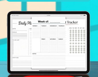 Weekly Planner Printable for Organization | Minimal PDF - Etsy Canada