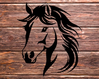 Horse SVG, Head Horse Svg, Horse Svg for Cricut, Horse Silhouette, Horse Svg for Shirt, Horse Vector Cut File, Horse Silhouette, Horse Png