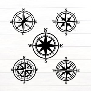 Compass SVG. Nautical compass Svg. Compass Rose Svg. Compass Star Svg. Compass clipart. Cricut, Silhouette, cut file, shirt, svg dxf eps png