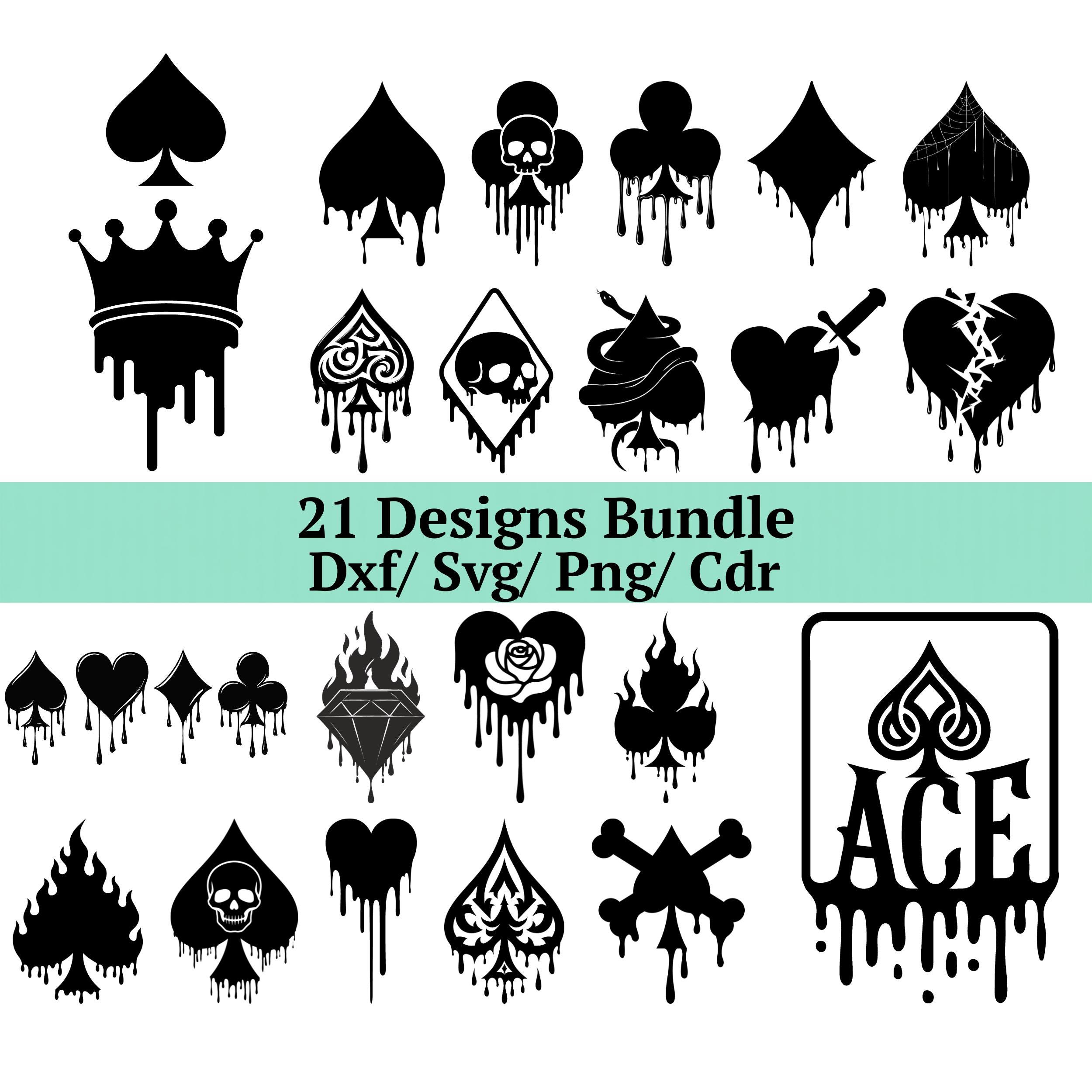 Ace of Spades Dxf - Etsy Singapore