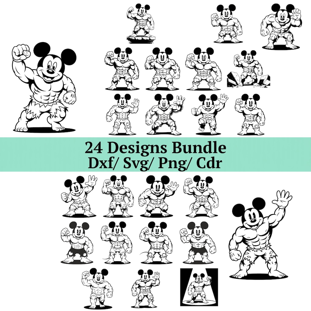 Bodybuilder Mouse Mickey Mouse Bodybuilder Svg, 24 Strongman Mouse Png, Gym Fitness Mouse ...