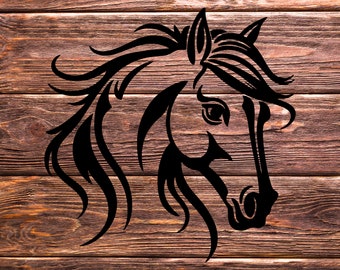 Horse SVG, Head Horse Svg, Horse Svg for Cricut, Horse Silhouette, Horse Svg for Shirt, Horse Vector Cut File, Horse Silhouette, Horse Png