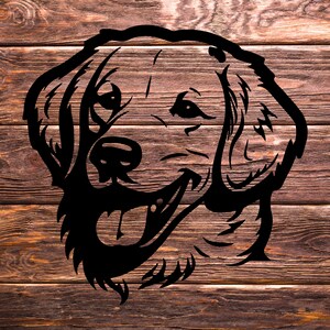 GOLDEN RETRIEVER Svg, Golden Retriever Clipart, Golden Retriever, Svg-bestanden voor Cricut, lasersnijden, lasergravure, hond svg, hond png.