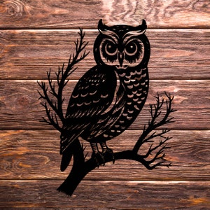 Eule SVG, Eule Clipart, Eule-Svg-Dateien für Cricut, Eule-Svg-Schnitt-Dateien für Cricut, Vogel-Silhouette-Svg, Eule Lasergravur, Eule Laserschneiden.