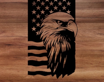 Adler mit amerikanischer Flagge SVG, Flagge SVG, Adler svg, png, Vektorgrafik, Lasergravierer, Clip Art. Adler.Flagge mit einem Adler.Amerika Symbol SVG