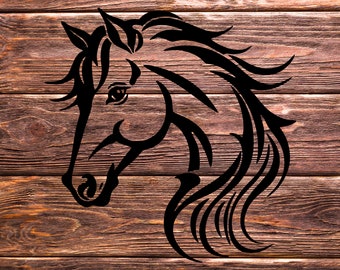Horse SVG, Head Horse Svg, Horse Svg for Cricut, Horse Silhouette, Horse Svg for Shirt, Horse Vector Cut File, Horse Silhouette, Horse Png