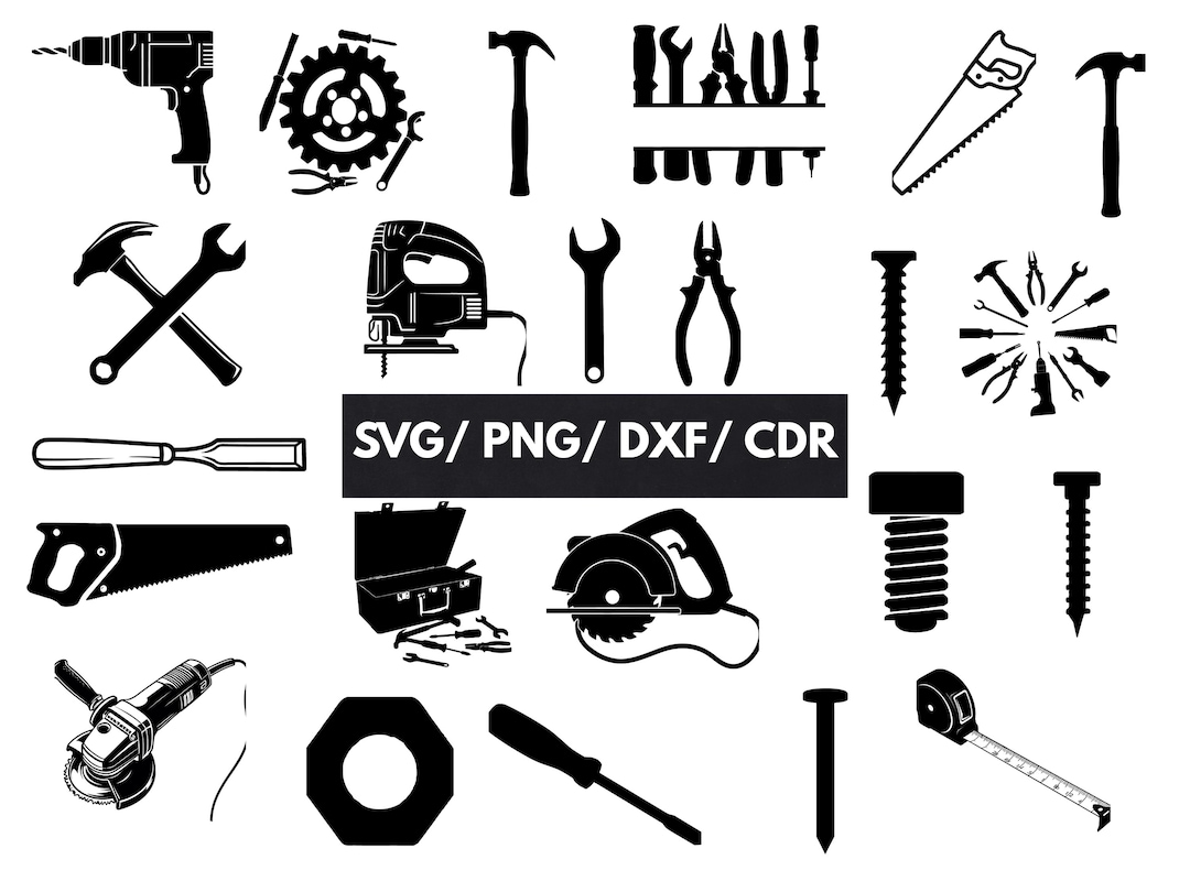 Tools SVG Bundle, Tools PNG Bundle, Tools Clipart, Tools SVG Cut Files ...