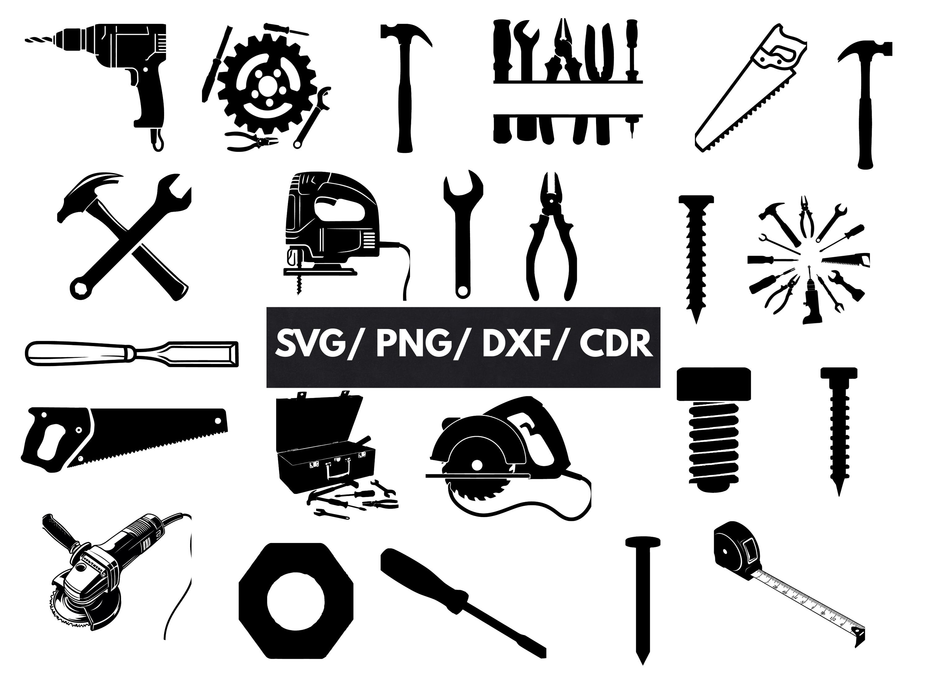 Tools SVG Bundle, Tools PNG Bundle, Tools Clipart, Tools SVG Cut Files ...