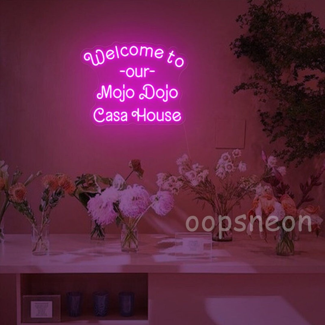 to Our Mojo Dojo Case House Wall Decorbarbie Neon Etsy Hong Kong