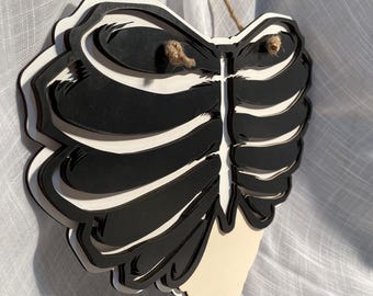 Whimsigoth Heart Rib Wall Art - Gothic Home Decor