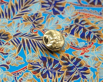Vintage Celine Paris Gold Shank Buttons. 18 mm/0.7 in
