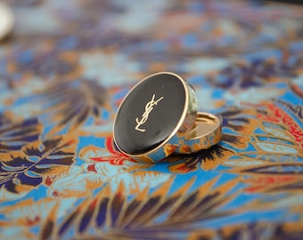 Vintage YSL Black Buttons. 2 sizes
