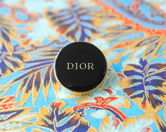 Vintage Dior Black Buttons. 2 sizes
