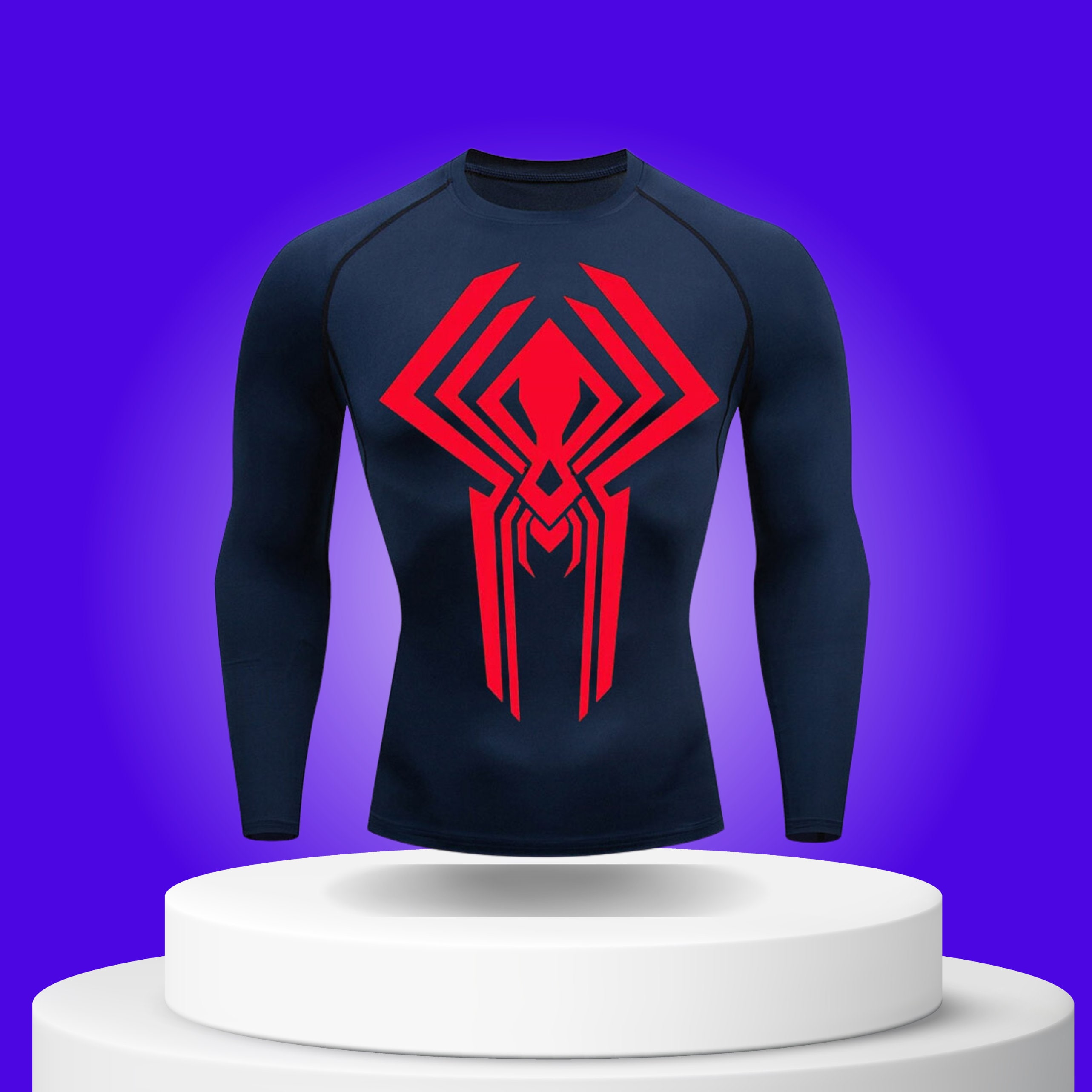 SpiderMan Miles Morales Compression Shirt Long Sleeves