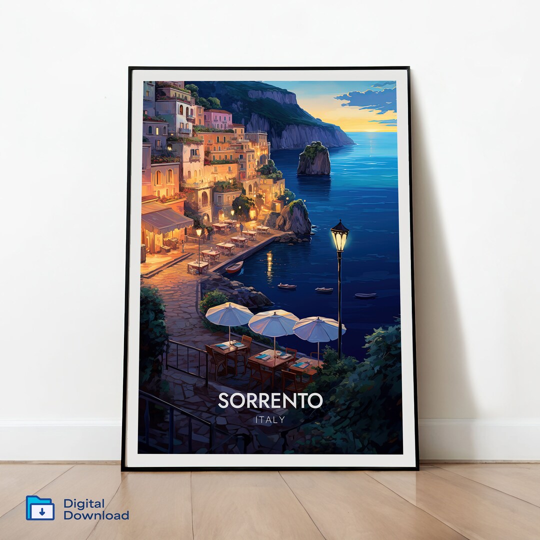 Sorrento Wall Art Print Italy Digital Download Art - Etsy