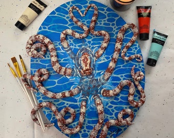 Octopus acrylic painting