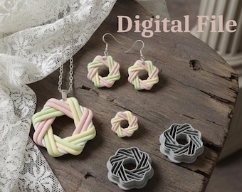Celtic Knot Polymer Clay Cutter, Earring STL, Digital 3D Printable Download