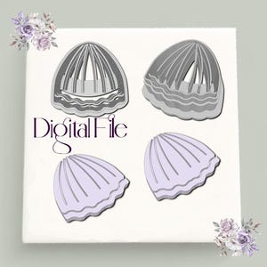 Medusa Earring Polymer Clay Cutter STL File - Digital 3D Printable Tool for Mythical Jewelry Making, Snake Hair Design Clay Cutter