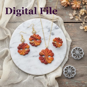 Quatrefoil Flower Clay Cutters – Digital File