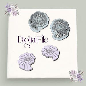Sea Snail Clay Cutters STL File – Ocean Themed Polymer Clay Tools for Earrings & Crafts | 3D Printed Cute Digital File for DIY Artists