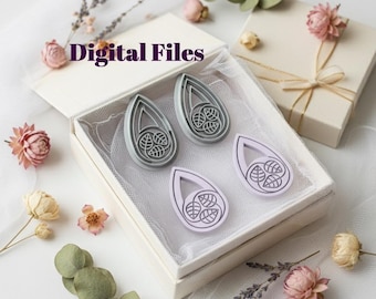 Autumn Leaves Polymer Clay Cutter, Fall Earring STL, Digital 3D Printable Download