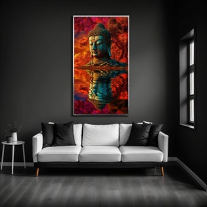 Buddha Canvas Print: Abstract Meditation Wall Art