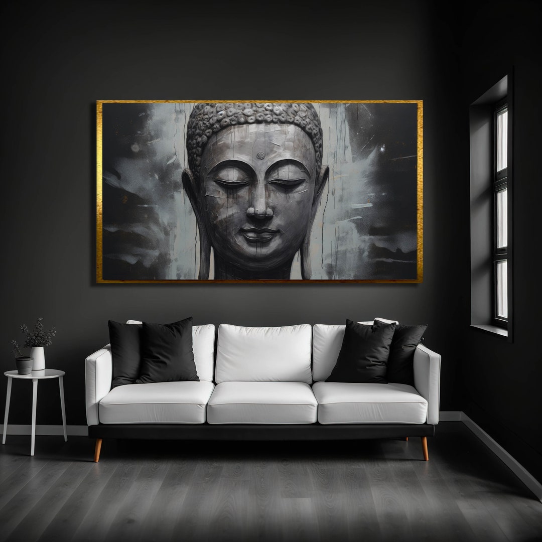 Buddha Canvas, Wall Art Canvas Design, Buddha Print Wall Art,asian Wall ...