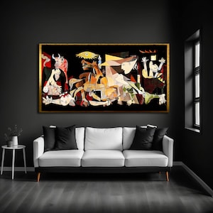 Decorazione murale Guernica, stampe artistiche di Pablo Picasso, riproduzione su tela, Guernica di Picasso, regalo di inaugurazione della casa, arredamento per la casa