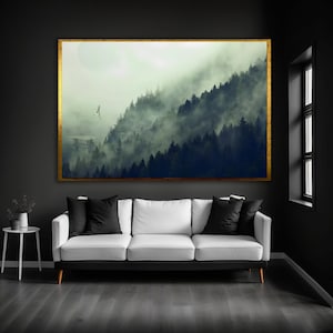 Star Wars Landscape Framed Canvas, Star Wars Wall Art, Return Of The Jedi Star Wars, Endor Star Wars Canvas, Unique gifts
