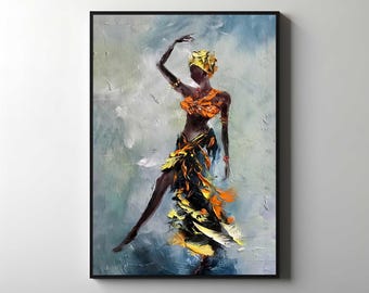 Canvaskunst Afrikaanse vrouwen, zwarte kunstafdrukken