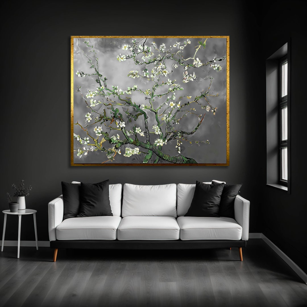 Japanese Cherry Blossom Framed Wall Art, Cherry Blossom Print Canvas ...