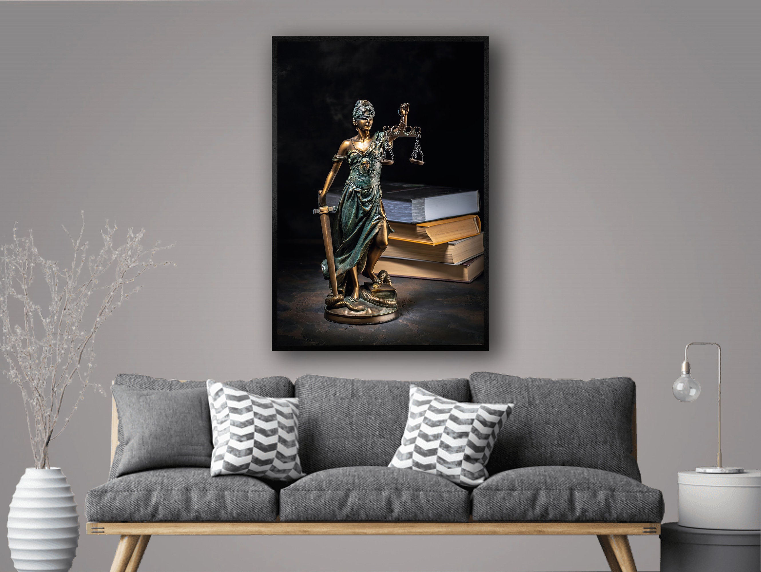 Scales of Justice Canvas Print, Law Office Wall Art - Etsy
