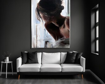 Abstract Woman Portrait Canvas Print: Ready to Hang Wall Art