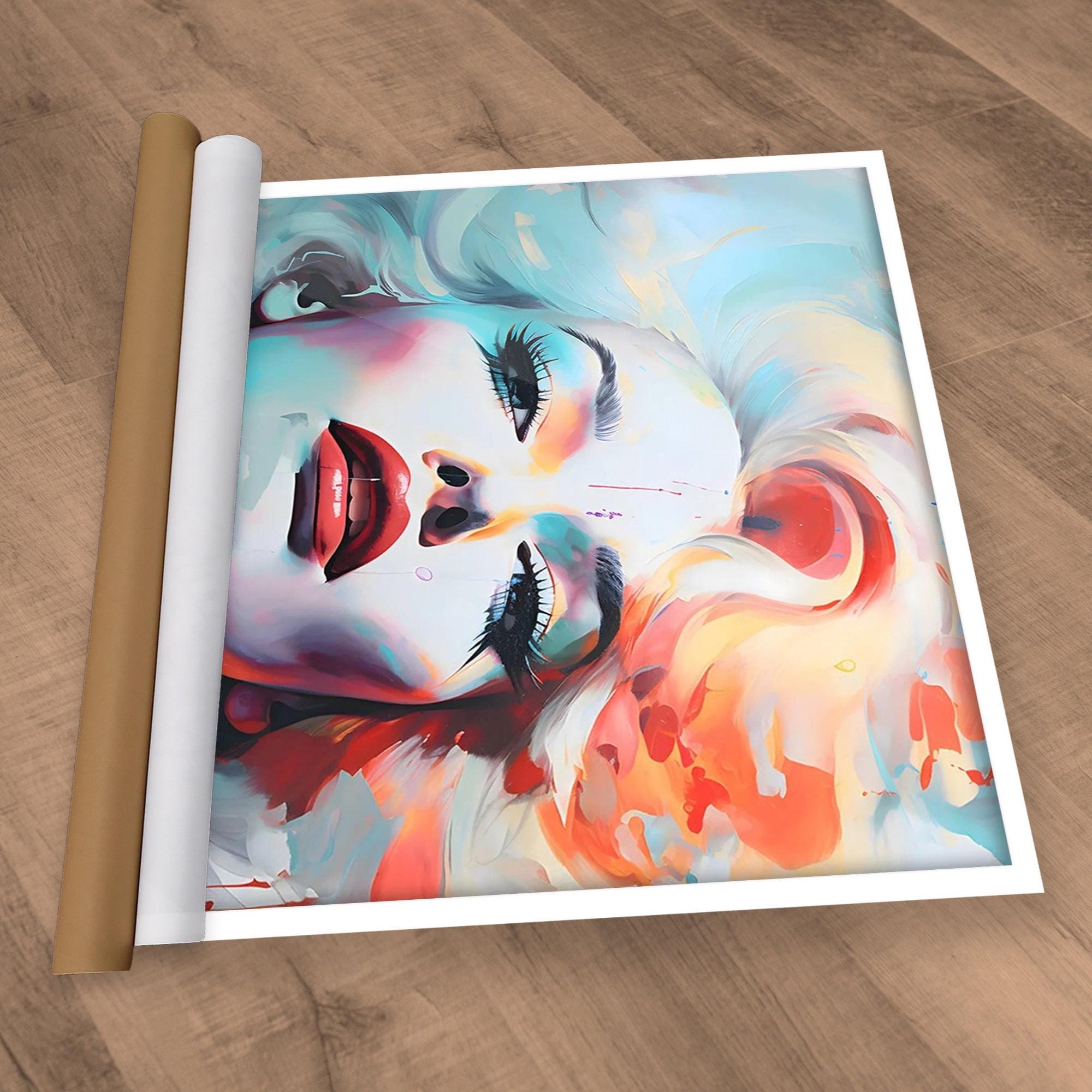 Marilyn Monroe Pop Art Canvas Print, Framed Cotton Wall Decor - Etsy