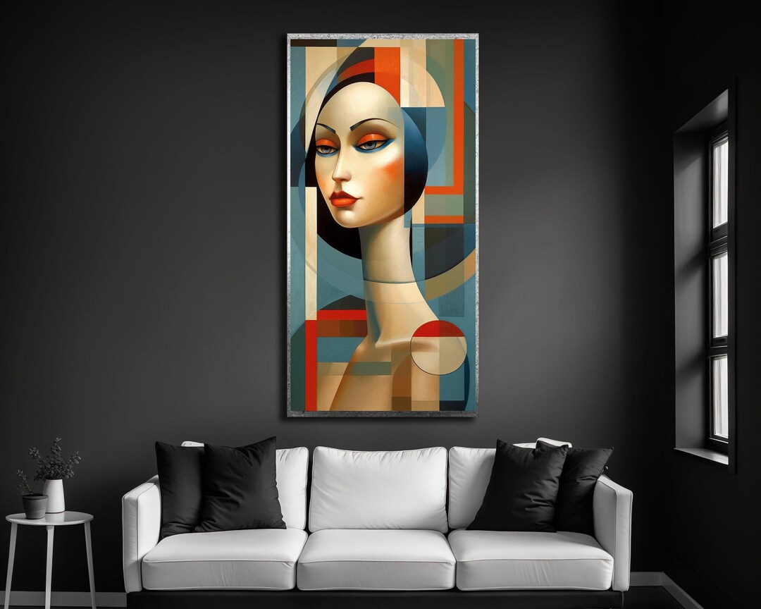 Abstract Woman Portrait, Colorful Modern Art Print - Etsy
