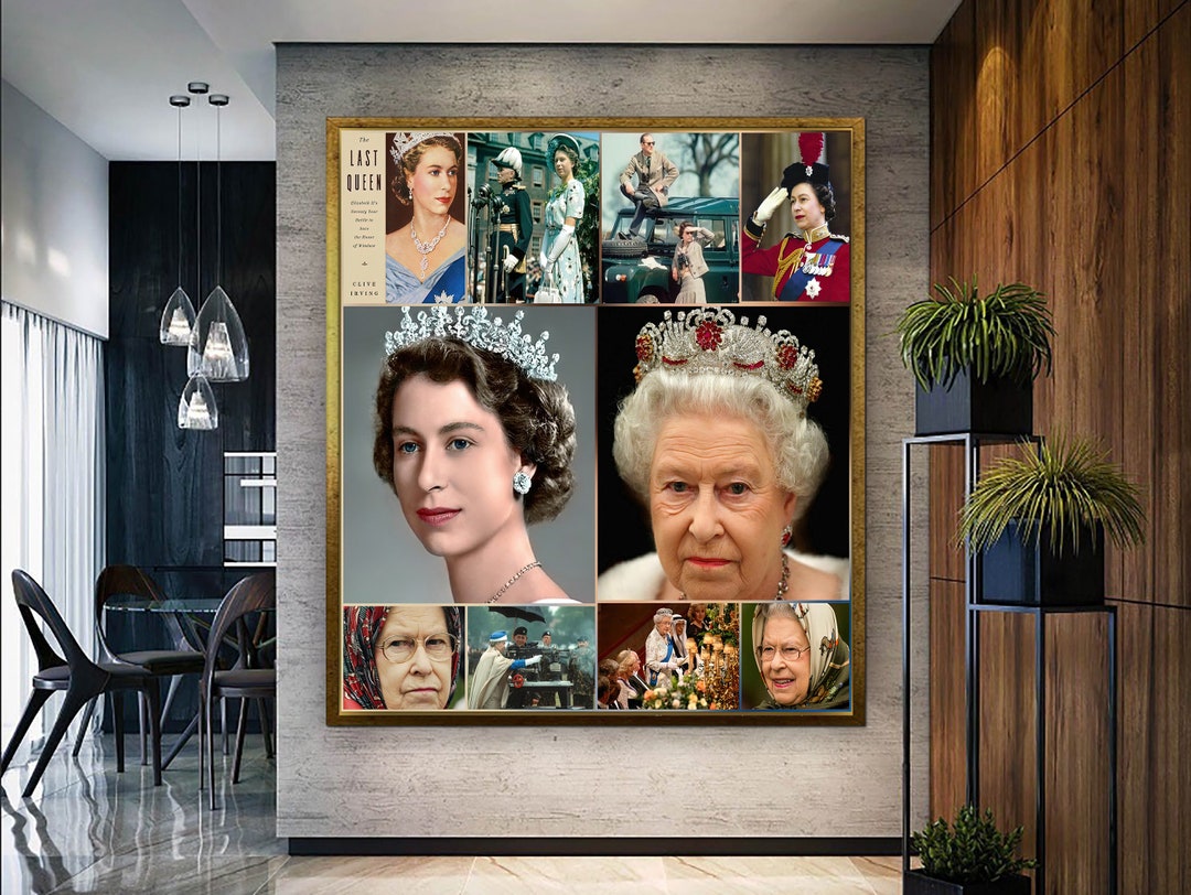 Queen Elizabeth Wall Art Printable the Queen Majesty Wall Etsy