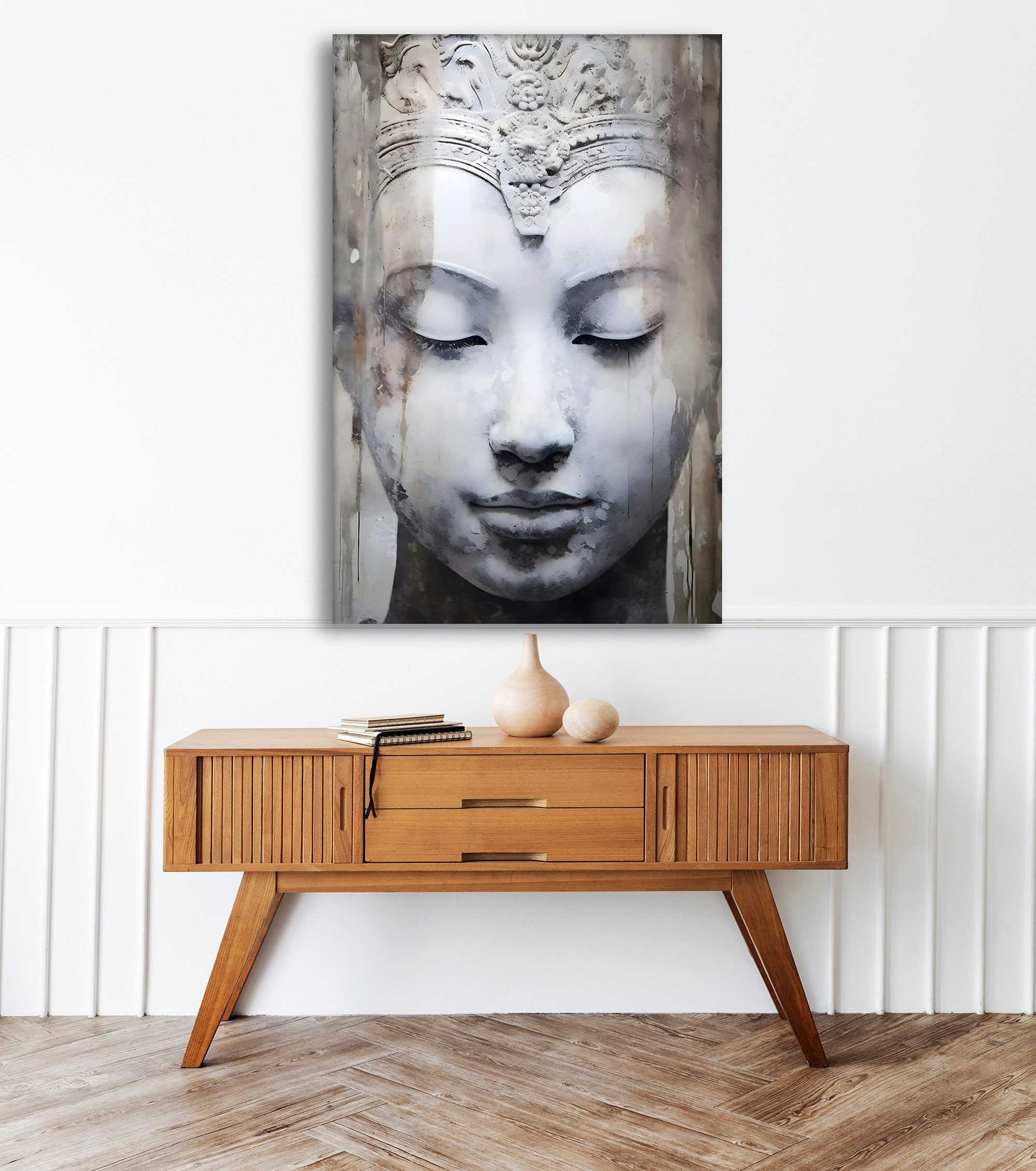 額入り仏像キャンバスプリント：アジアンインテリア - Etsy 日本