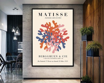 Henri Matisse Framed Canvas Wall Art, Modern Home Decor