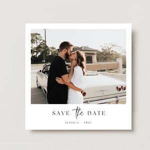 Minimalist Save The Date Digital Download, Save The Date Canva Template, Editable Modern Save The Date Invitation, DIY Instant Download