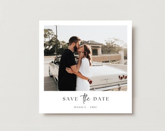 Minimalist Save The Date Digital Download, Save The Date Canva Template, Editable Modern Save The Date Invitation, DIY Instant Download