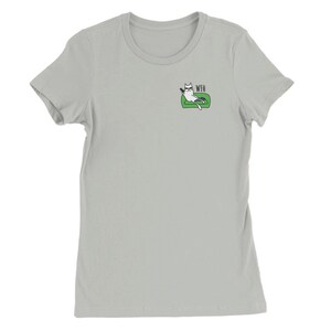 Multicolor - Angry Cat - Working from home - T-shirt - Premium Womens Crewneck T-shirt