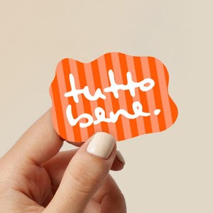 Sticker "Tutto bene" | Laptopaufkleber | Sticker | Vinyl | Girly | Journaling